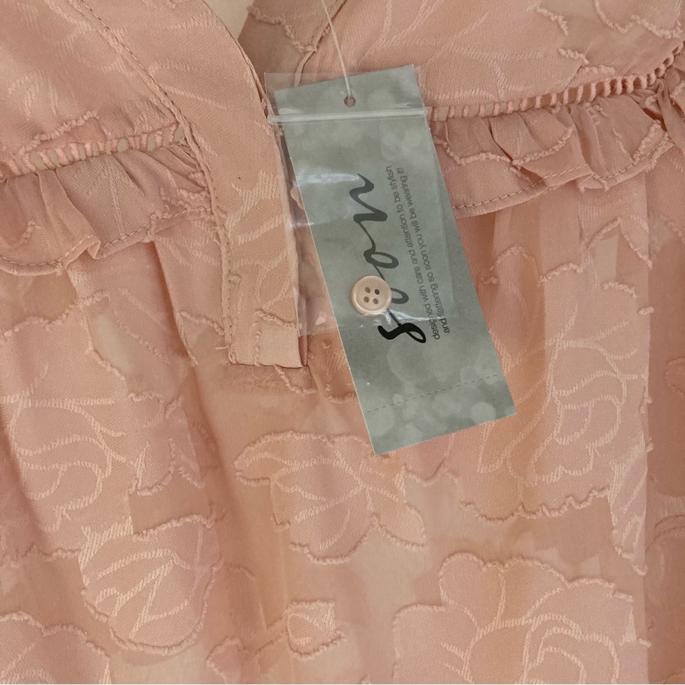 BNWT Ladies Womens Boho Top Shirt Blouse Floral Plain Tunic Summer Spring - Picture 8 of 8
